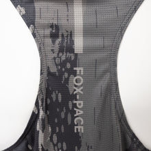 Ielādēt video galerijas pārlūkā, Women's A-line running skirt with an ombre (burgundy and pink) base and a Strelitzia floral pattern. The skirt has built-in black mid-length shorts with side pockets and a zipper pocket on the back.