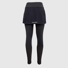 Load image into Gallery viewer, Black running skirt with inner leggings and pockets - BLACK FOX