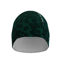 Ielādēt video galerijas pārlūkā, Women's A-line running skirt with an ombre (burgundy and pink) base and a Strelitzia floral pattern. The skirt has built-in black mid-length shorts with side pockets and a zipper pocket on the back.