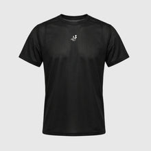 Load image into Gallery viewer, Black t-shirt with logo on the front dry-fit coolamax