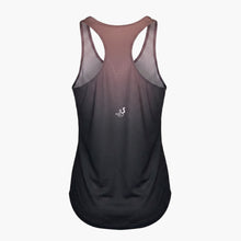 Load image into Gallery viewer, Black tank top with mesh back on a white background