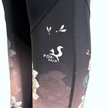Load image into Gallery viewer, Printed high waist leggings - PEONIES