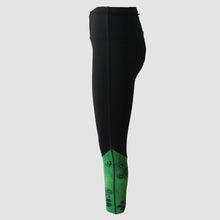 Ielādēt video galerijas pārlūkā, Printed high waist leggings - GREEN - Fox-Pace