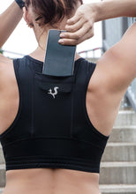 Load image into Gallery viewer, Racer-back crop top with back pocket - MOONLIGHT - Fox-Pace