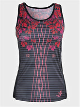 Ielādēt video galerijas pārlūkā, Printed racer-back tank top - HERBARIUM - Fox-Pace