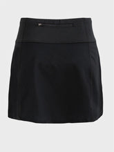 Load image into Gallery viewer, Black running skirt with inner shorts and pockets - NIGHT - Fox-Pace