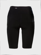 Load image into Gallery viewer, Black high waist mid length shorts with pockets - FITFOX - Fox-Pace