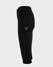 Load image into Gallery viewer, black crop top, sportswear, tank top, nike, adidas ,reebook, puma, comfortable, running, trail , hike, active, printed top, back pocket, professional sport, underwear, sleeveless, black, top, fox, adventure,pace, ultramarathon, fox-pace, foxpace, mountain, race, utmb, stirnu buks, cesu eco trail, takas, vilkacis, runner, outfit, clothe, dress, leggings,