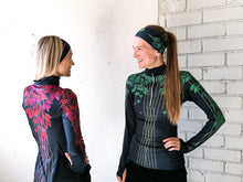 Load image into Gallery viewer, Printed half zip long sleeve running top-FOXTRAIL RED - Fox-Pace