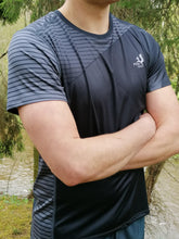 Ielādēt video galerijas pārlūkā, Printed short sleeve running shirt - Mr.FOX - Fox-Pace