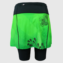 Ielādēt video galerijas pārlūkā, Skriešanas svārki ar apakššortiem un kabatām - GREEN