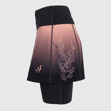 Load image into Gallery viewer, Printed running skirt with inner mid-length shorts and pockets - REED - Fox-Pace