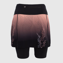 Load image into Gallery viewer, Printed running skirt with inner mid-length shorts and pockets - REED - Fox-Pace