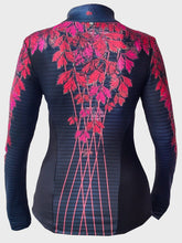 Load image into Gallery viewer, Printed half zip long sleeve running top-FOXTRAIL RED - Fox-Pace
