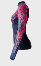 Load image into Gallery viewer, Printed half zip long sleeve running top-FOXTRAIL RED - Fox-Pace