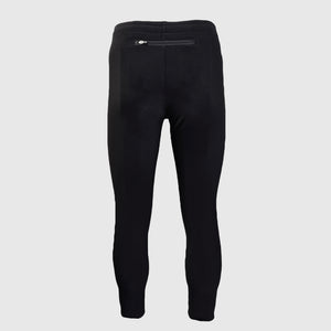 Warm unisex leggings with back pocket - BLACK FOX