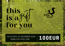 Load image into Gallery viewer, Printable Fox-Pace Gift Card
