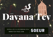 Load image into Gallery viewer, Printable Fox-Pace Gift Card
