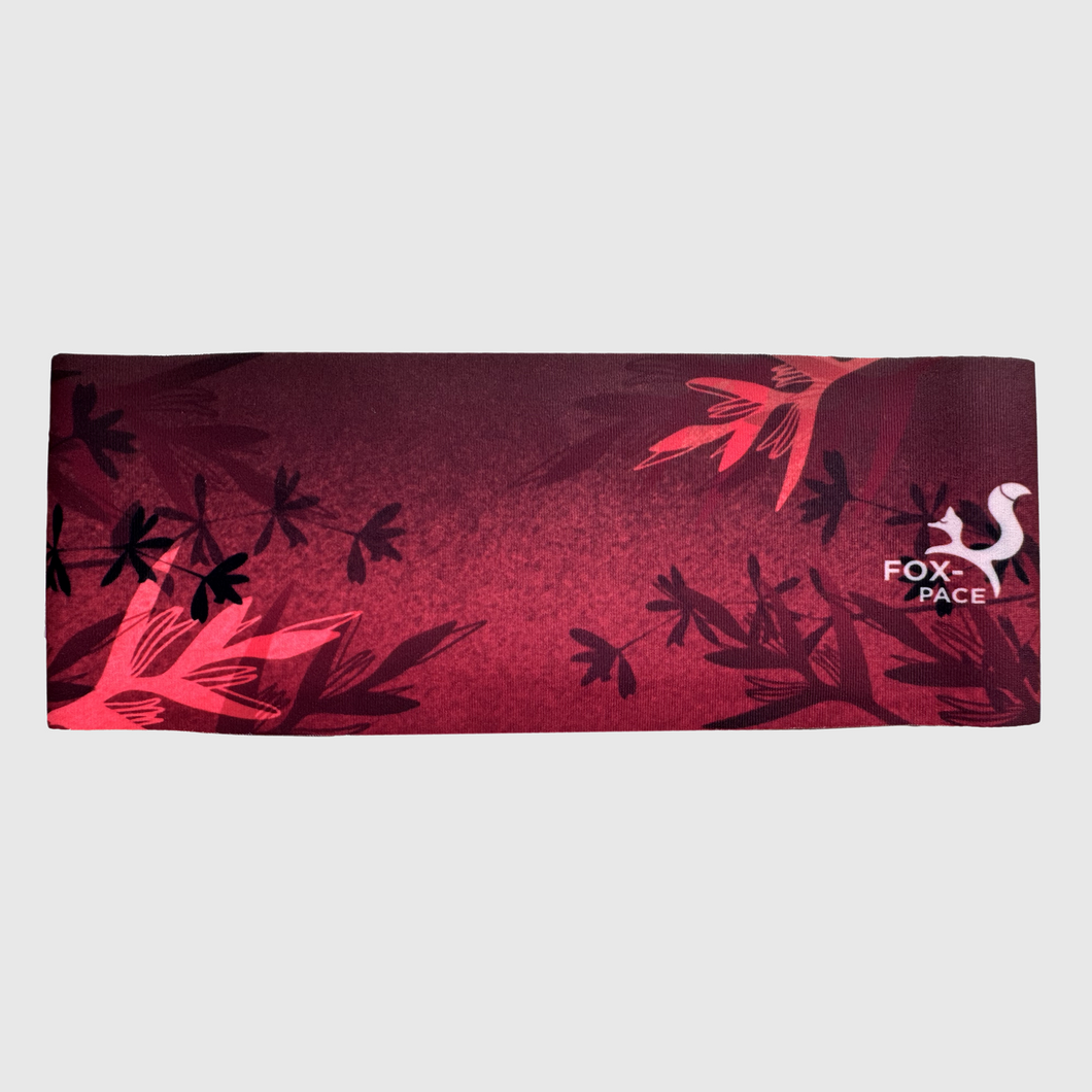 Wide, printed headband - STRELITZIA