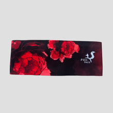 Ielādēt video galerijas pārlūkā, Plata galvas lente ar apdruku - RED BLOSSOM
