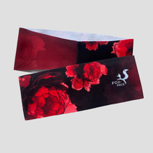 Ielādēt video galerijas pārlūkā, Plata galvas lente ar apdruku - RED BLOSSOM
