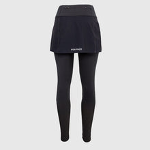 Load image into Gallery viewer, Black running skirt with inner leggings and pockets - BLACK FOX
