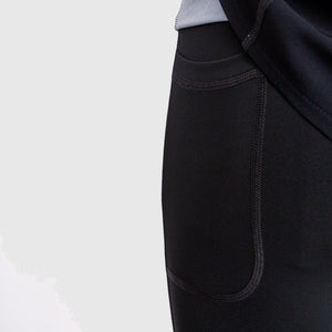 Black running skirt with inner leggings and pockets - BLACK FOX