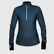 Load image into Gallery viewer, Warm fitted winter long sleeve running top with watch windows and reflectors - DREAMY PIXEL
