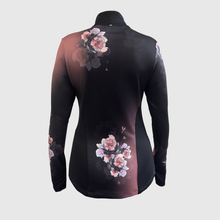 Load image into Gallery viewer, Printed long sleeve running top with watch windows - PEONIES
