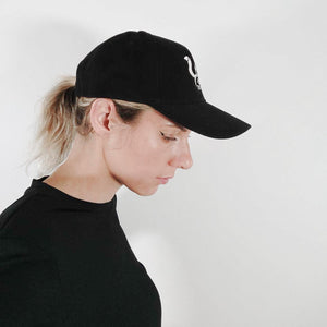 Black unisex baseball cap with Fox-Pace logo embroidery - Fox-Pace