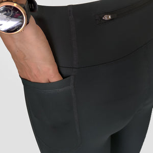 Printed high waist leggings - GREEN - Fox-Pace