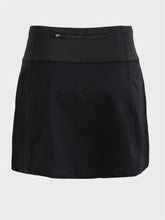 Load image into Gallery viewer, Black running skirt with inner shorts and pockets - NIGHT - Fox-Pace
