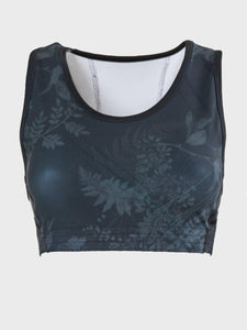 Racer-back crop top with back pocket - MOONLIGHT - Fox-Pace