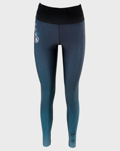 Printed high waist leggings with zipped back pocket - ENDURANCE - Fox-Pace
