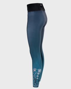 Printed high waist leggings with zipped back pocket - ENDURANCE - Fox-Pace