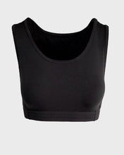 Load image into Gallery viewer, Racer-back crop top with back pocket - COAL - Fox-Pace
