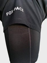 Ielādēt video galerijas pārlūkā, Men&#39;s running shorts with inner long shorts and pockets - RESILIENCE - Fox-Pace
