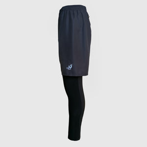 Men's winter running shorts with extra warm inner leggings and pockets - RESILIENCE - Fox-Pace