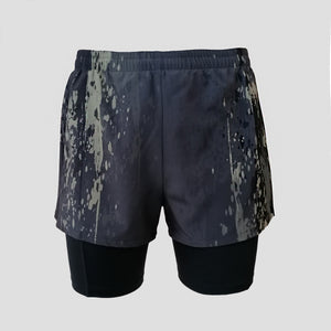 Men's split shorts with inner long shorts and pockets - INTEGRITY