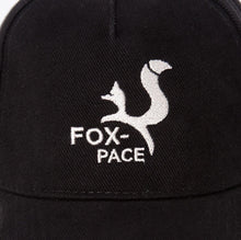 Load image into Gallery viewer, Black unisex baseball cap with Fox-Pace logo embroidery - Fox-Pace
