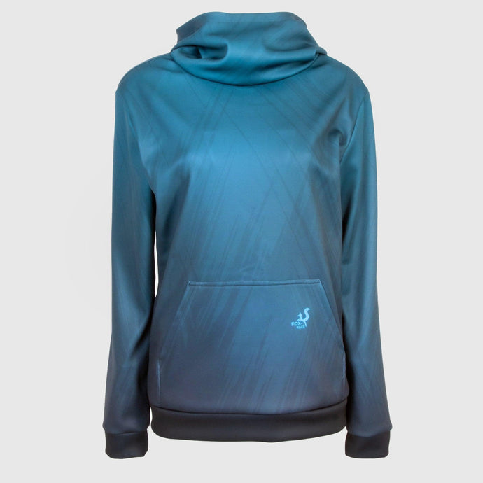 Printed unisex hoodie - OCEAN BLUE - Fox-Pace