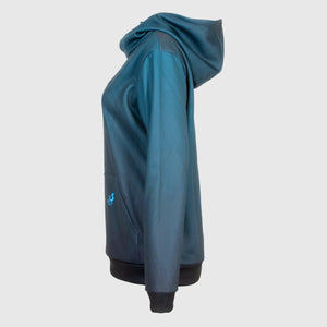 Printed unisex hoodie - OCEAN BLUE - Fox-Pace