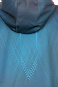 Printed unisex hoodie - OCEAN BLUE - Fox-Pace