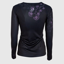 Load image into Gallery viewer, Printed long sleeve running top - NIGHT - Fox-Pace
