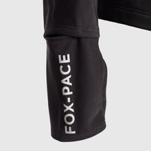 Load image into Gallery viewer, long sleeve black top calf detail with logo reflector
