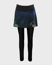 Load image into Gallery viewer, Printed running skirt with inner black leggings and pockets - MIDNIGHT - Fox-Pace
