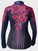 Load image into Gallery viewer, Printed half zip long sleeve running top-FOXTRAIL RED - Fox-Pace

